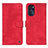 Leather Case Stands Flip Cover Holder N06P for Motorola Moto G 5G (2022) Red