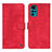 Leather Case Stands Flip Cover Holder N06P for Motorola Moto G22 Red