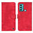 Leather Case Stands Flip Cover Holder N06P for Motorola Moto G40 Fusion Red