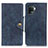 Leather Case Stands Flip Cover Holder N06P for Oppo F19 Pro Blue