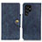 Leather Case Stands Flip Cover Holder N06P for Samsung Galaxy S21 Ultra 5G Blue