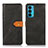 Leather Case Stands Flip Cover Holder N07P for Motorola Moto Edge 20 5G Black