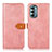 Leather Case Stands Flip Cover Holder N07P for Motorola Moto G Stylus (2022) 4G Pink