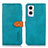 Leather Case Stands Flip Cover Holder N07P for OnePlus Nord N20 5G Cyan
