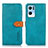 Leather Case Stands Flip Cover Holder N07P for Oppo Reno7 Pro 5G Cyan