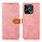 Leather Case Stands Flip Cover Holder N07P for Realme C51 Pink
