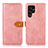 Leather Case Stands Flip Cover Holder N07P for Samsung Galaxy S21 Ultra 5G Pink