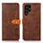 Leather Case Stands Flip Cover Holder N07P for Samsung Galaxy S22 Ultra 5G