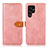 Leather Case Stands Flip Cover Holder N07P for Samsung Galaxy S22 Ultra 5G Pink