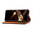 Leather Case Stands Flip Cover Holder N07P for Samsung Galaxy S24 Ultra 5G