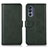 Leather Case Stands Flip Cover Holder N08P for Motorola Moto G62 5G Green