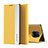 Leather Case Stands Flip Cover Holder Q01H for Xiaomi Mi 10T Lite 5G Yellow