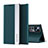 Leather Case Stands Flip Cover Holder Q01H for Xiaomi Mi 12T Pro 5G Green