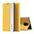 Leather Case Stands Flip Cover Holder Q01H for Xiaomi Redmi Note 9 Pro Max Yellow