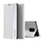 Leather Case Stands Flip Cover Holder Q01H for Xiaomi Redmi Note 9S Silver