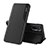 Leather Case Stands Flip Cover Holder Q02H for Xiaomi Poco M5S Black