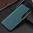 Leather Case Stands Flip Cover Holder QH2 for Samsung Galaxy A30 Green