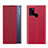 Leather Case Stands Flip Cover Holder QH2 for Samsung Galaxy M21 Red