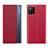Leather Case Stands Flip Cover Holder QH2 for Samsung Galaxy M53 5G Red