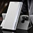 Leather Case Stands Flip Cover Holder QH3 for Samsung Galaxy M31 Prime Edition White