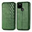 Leather Case Stands Flip Cover Holder S01D for Google Pixel 4a 5G Green