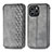 Leather Case Stands Flip Cover Holder S01D for Huawei Honor 60 SE 5G Gray
