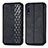 Leather Case Stands Flip Cover Holder S01D for Huawei Honor 9X Black