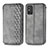 Leather Case Stands Flip Cover Holder S01D for Huawei Honor X10 Max 5G Gray