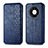 Leather Case Stands Flip Cover Holder S01D for Huawei Mate 40 Pro Blue