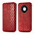 Leather Case Stands Flip Cover Holder S01D for Huawei Mate 40 Red