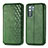 Leather Case Stands Flip Cover Holder S01D for Huawei Nova 7 SE 5G Green