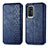 Leather Case Stands Flip Cover Holder S01D for Huawei P40 Blue