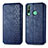 Leather Case Stands Flip Cover Holder S01D for Huawei P40 Lite E Blue