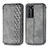 Leather Case Stands Flip Cover Holder S01D for Huawei P40 Pro Gray
