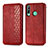 Leather Case Stands Flip Cover Holder S01D for Huawei Y7p Red