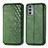 Leather Case Stands Flip Cover Holder S01D for Motorola Moto Edge 20 5G Green