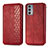 Leather Case Stands Flip Cover Holder S01D for Motorola Moto Edge 20 5G Red