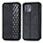 Leather Case Stands Flip Cover Holder S01D for Motorola Moto Edge 20 Lite 5G Black
