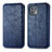 Leather Case Stands Flip Cover Holder S01D for Motorola Moto Edge 20 Lite 5G Blue