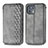 Leather Case Stands Flip Cover Holder S01D for Motorola Moto Edge 20 Lite 5G Gray