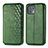 Leather Case Stands Flip Cover Holder S01D for Motorola Moto Edge 20 Lite 5G Green