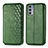 Leather Case Stands Flip Cover Holder S01D for Motorola Moto Edge Lite 5G Green