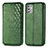Leather Case Stands Flip Cover Holder S01D for Motorola Moto G Stylus (2021) Green