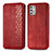 Leather Case Stands Flip Cover Holder S01D for Motorola Moto G Stylus (2021) Red