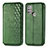 Leather Case Stands Flip Cover Holder S01D for Motorola Moto G10 Green