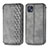 Leather Case Stands Flip Cover Holder S01D for Motorola Moto G50 5G Gray