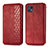 Leather Case Stands Flip Cover Holder S01D for Motorola Moto G50 5G Red