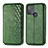 Leather Case Stands Flip Cover Holder S01D for Motorola Moto G50 Green