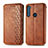 Leather Case Stands Flip Cover Holder S01D for Motorola Moto One Fusion Plus