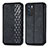 Leather Case Stands Flip Cover Holder S01D for Oppo Reno6 5G Black